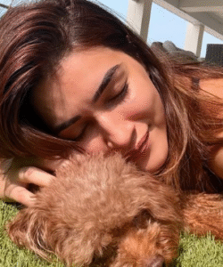 Kriti Sanon With Dog (Credit - Instagram)