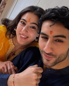 Sara Ali Khan With Her Brother (Credit - Instagram)