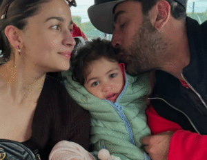 Ranbir Kapoor With His Daughte & Wife (Credit - Instagram)