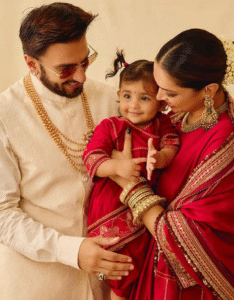Ranveer Singh With His Wife & Daughter (Photo Credit - Instagram)