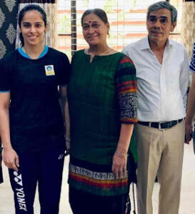 Saina Nehwal With Her Parents (Photo Credit - Instagram)